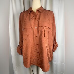 NWT! Old Navy Terracotta Button-Up Shirt